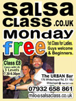 SalsaClass.co.uk - Mondays